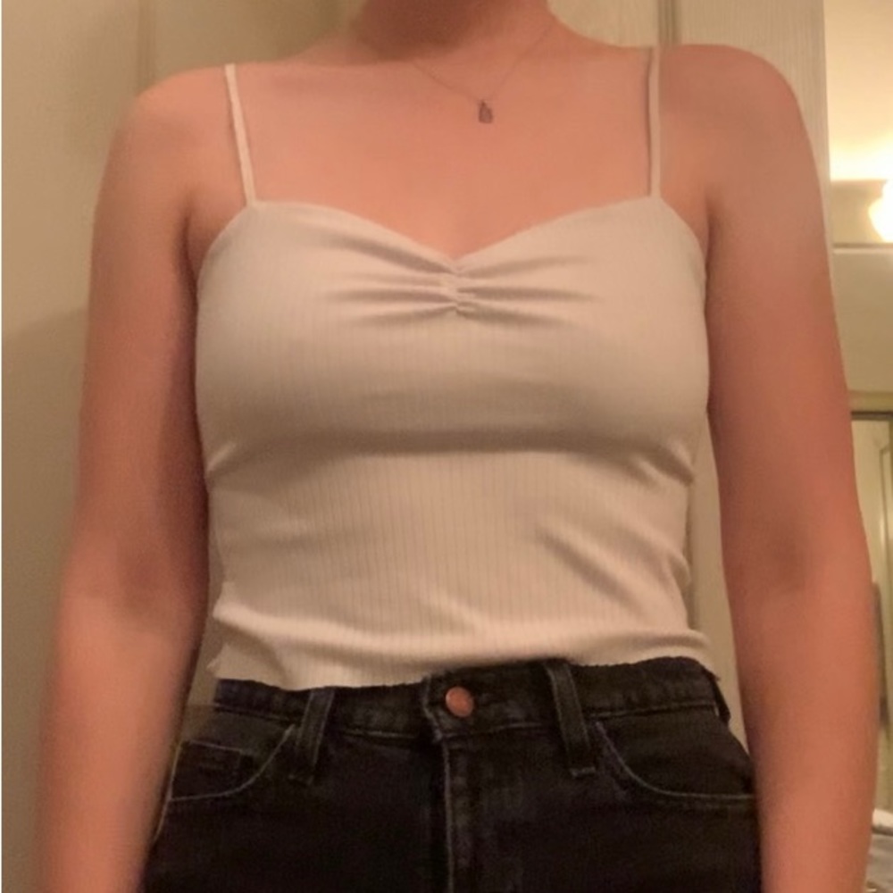 White crop top